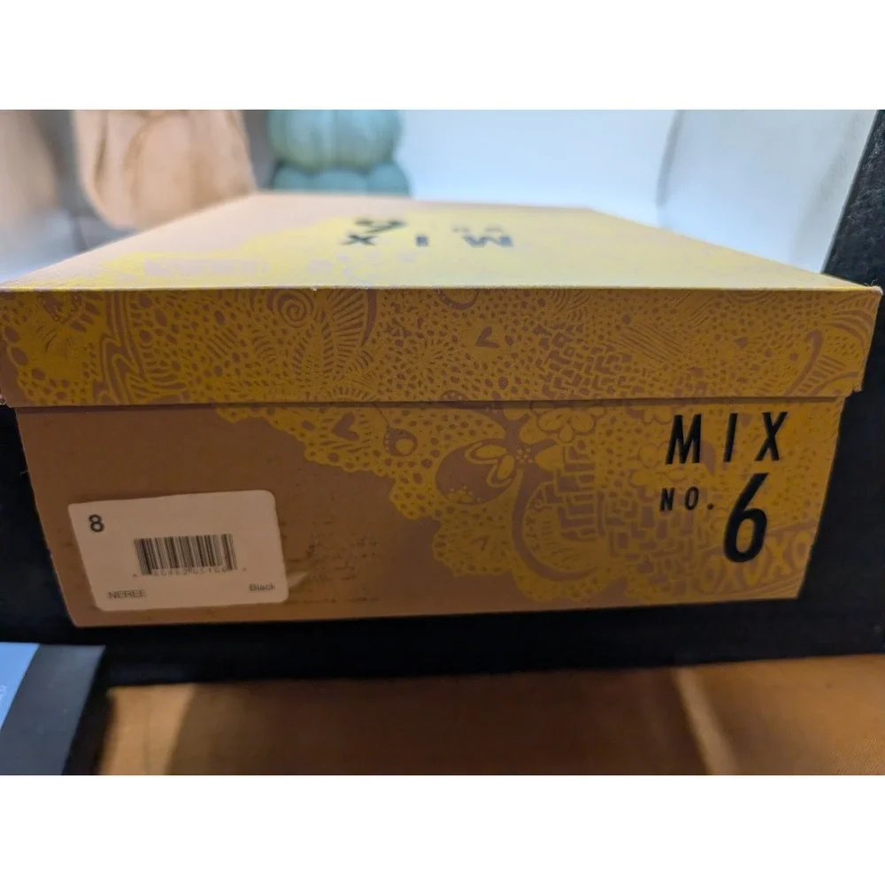 Mix No. 6 Neree Black Studded Platform Pumps Heels Women's Size 8 With Box